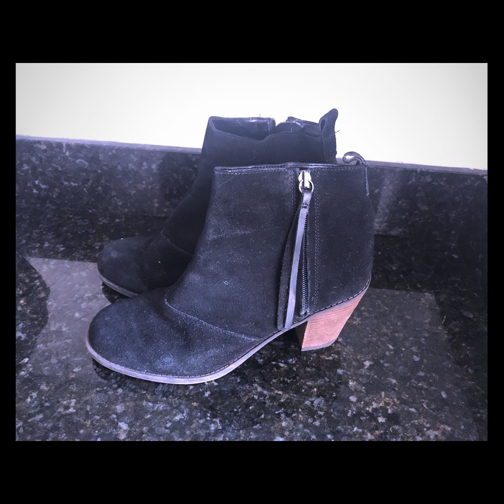 Black suede Dolce Vita booties